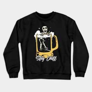 Skeleton Drink Mug Crewneck Sweatshirt